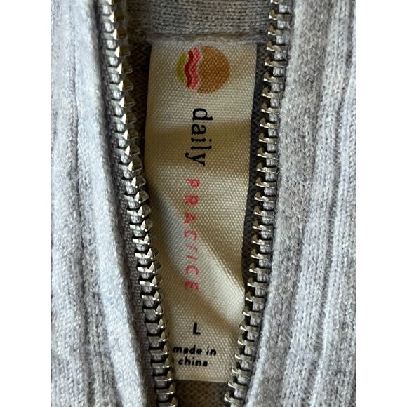 Daily Practice by Anthropologie Gray Pullover Sweater Dress Women's Size Large - Picture 3 of 9